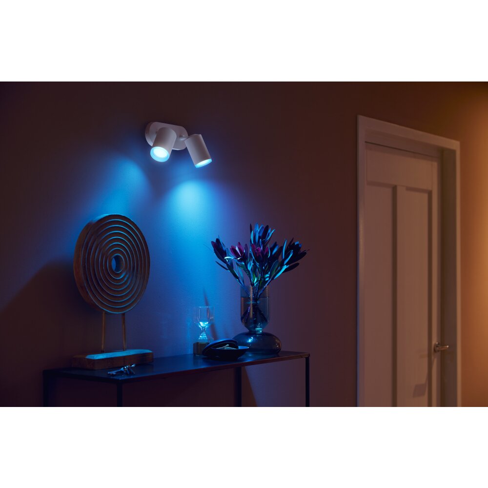 Philips Hue Fugato Plafoniera LED Bianco, 2-Luci, Cambia colore main product photo