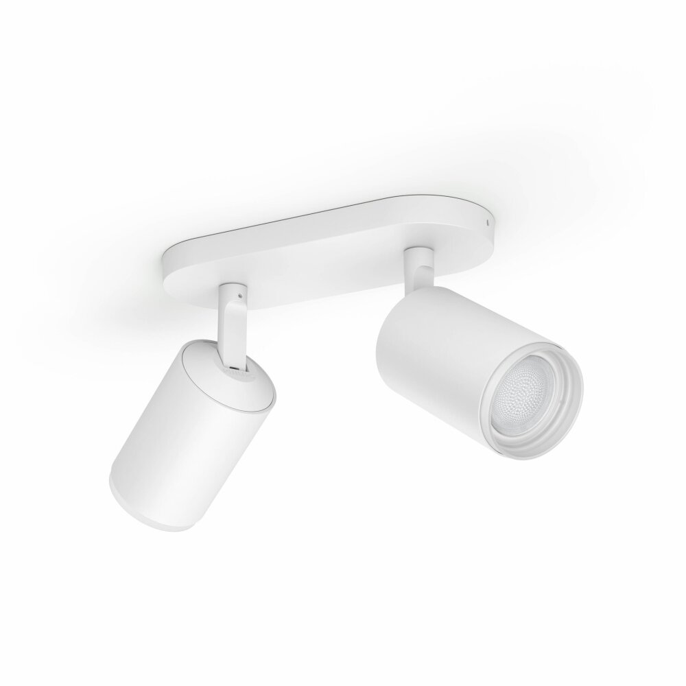 Philips Hue Fugato Plafoniera LED Bianco, 2-Luci, Cambia colore