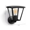 Philips Hue White Inara Applique da esterno LED Nero, 1-Luce