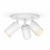 Philips Hue Fugato Plafoniera LED Bianco, 3-Luci, Cambia colore