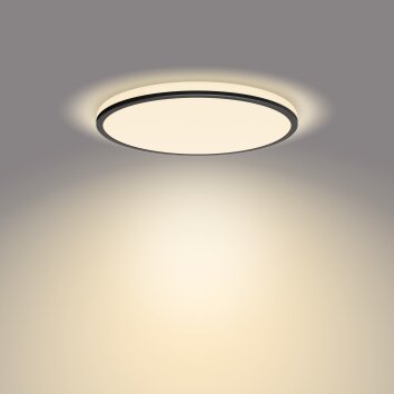 Philips Ozziet Plafoniera LED Nero, Bianco, 1-Luce