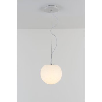 Holländer MOON Lampada a Sospensione Bianco, 1-Luce