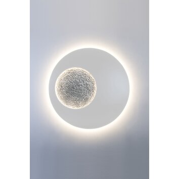 Holländer LUNA Applique LED Argento, Bianco, 2-Luci