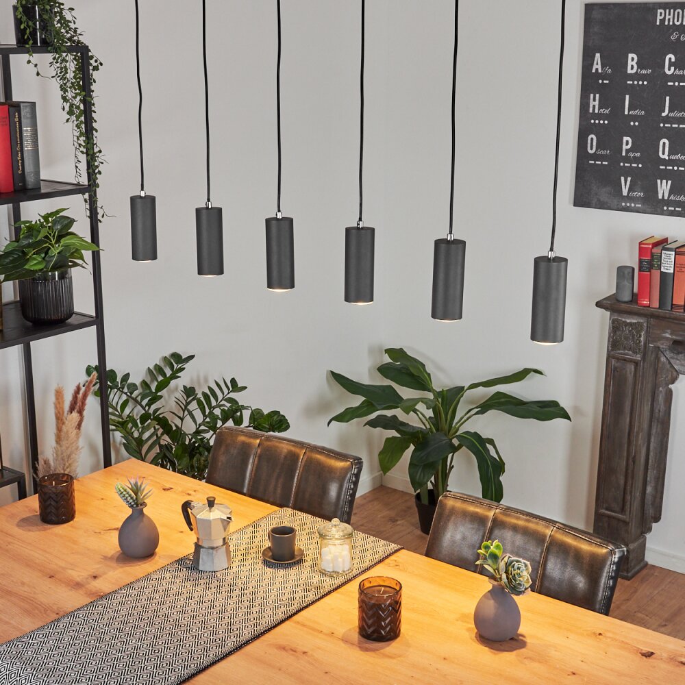Javel Lampadario a sospensione Aspetto del legno, Écru, 6-Luci main product photo