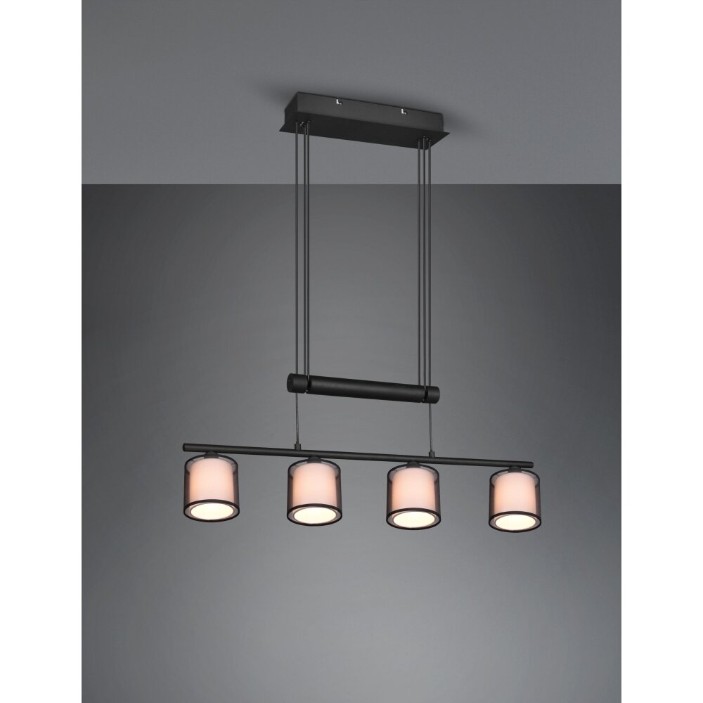 Trio Burton Lampada a Sospensione Nero, 4-Luci main product photo