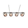 Trio Burton Lampada a Sospensione Nero, 4-Luci Trio Burton Lampada a Sospensione Nero, 4-Luci