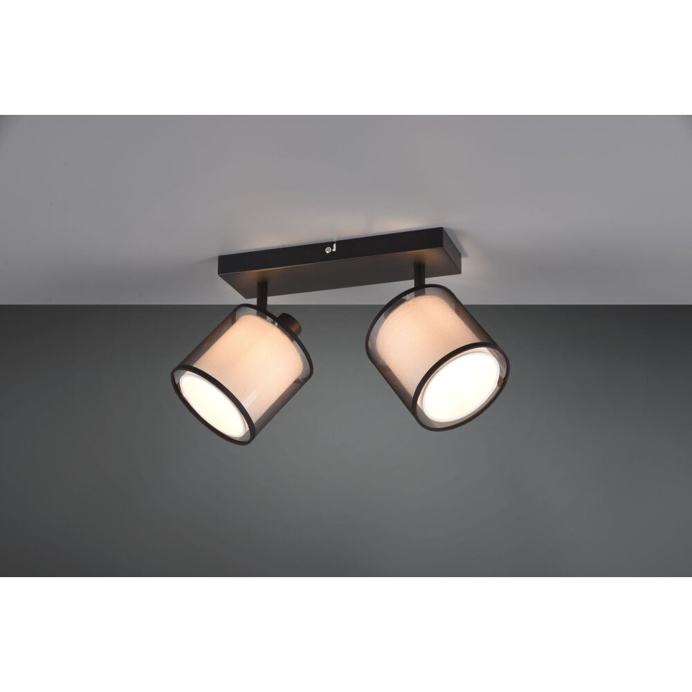 Trio Burton Plafoniera Nero, 2-Luci main product photo