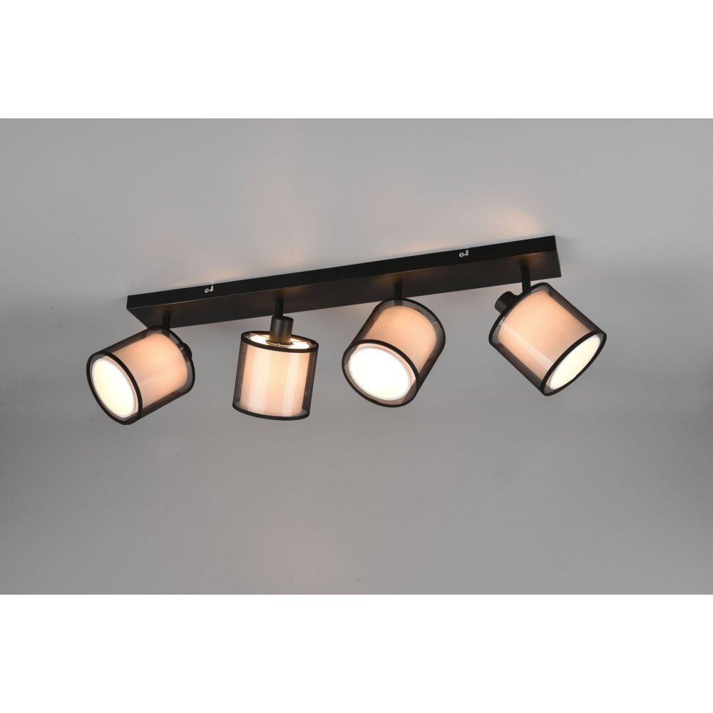 Trio Burton Plafoniera Nero, 4-Luci main product photo