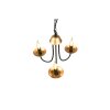 Trio Livia Lampadari a corona Nero, 3-Luci