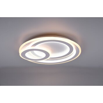 Trio Mita Plafoniera LED Bianco, 1-Luce, Telecomando