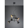 Trio Roxie Lampada a Sospensione Ottone, Nero, 6-Luci