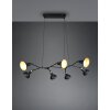 Trio Roxie Lampada a Sospensione Ottone, Nero, 7-Luci