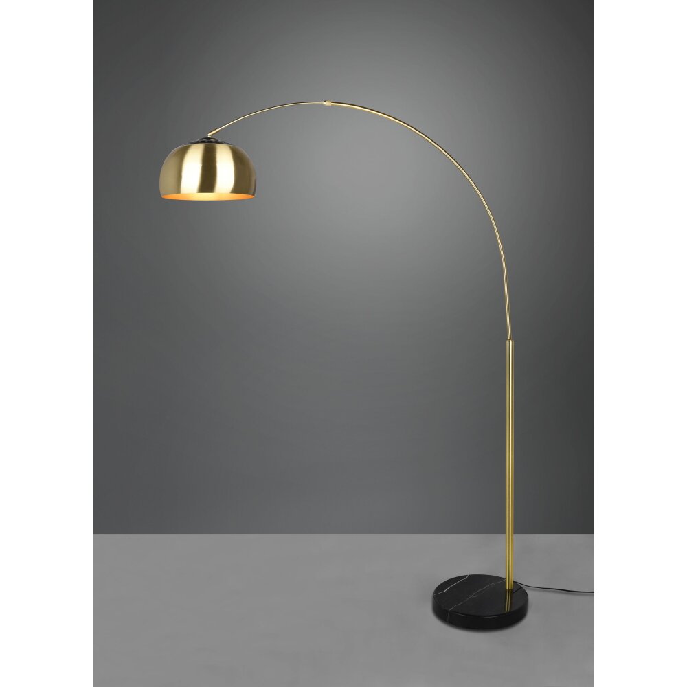 Trio Argentina Lampada da terra Effetto marmo, Ottone, Nero, 1-Luce main product photo