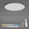 Leuchten-Direkt SPARKLE Plafoniera LED Bianco, 1-Luce, Telecomando