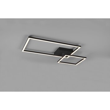 Reality Padella Plafoniera LED Nero, 1-Luce