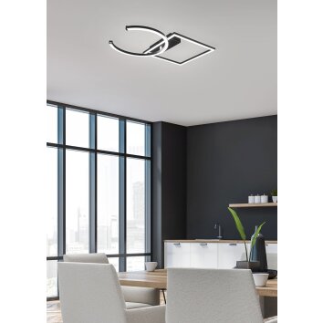 Reality Pivot Plafoniera LED Nero, 1-Luce