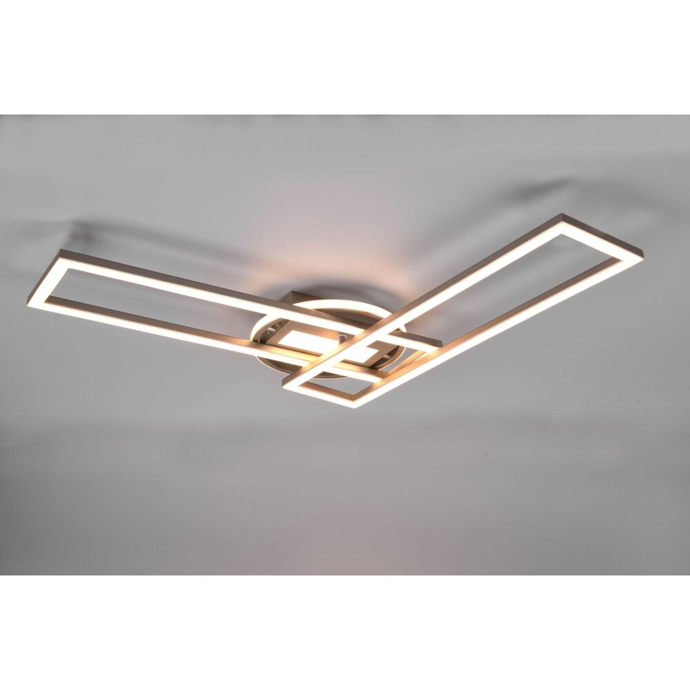 Reality Twister Plafoniera LED Nichel opaco, 1-Luce, Telecomando main product photo