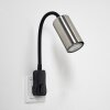 Javel Lampade con presa elettrica Nero, 1-Luce