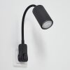 Javel Lampade con presa elettrica Nero, 1-Luce