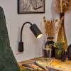 Javel Lampade con presa elettrica Nero, 1-Luce