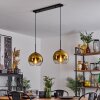 Koyoto  Lampadario a sospensione Vetro 25 cm Oro, Chiaro, 2-Luci