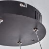 Zibreira Lampada a Sospensione LED Nero, 1-Luce, Telecomando
