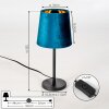 Frandina Lampada da tavolo Blu, Oro, 1-Luce