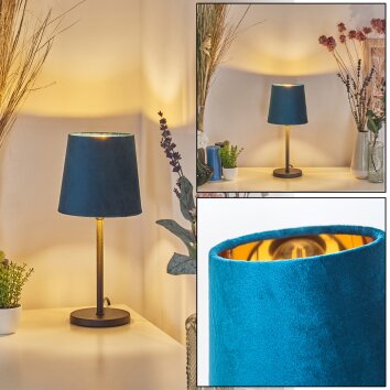 Frandina Lampada da tavolo Blu, Oro, 1-Luce