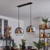 Koyoto  Lampadario a sospensione Vetro 30 cm Chiaro, Grigio fumo, 2-Luci