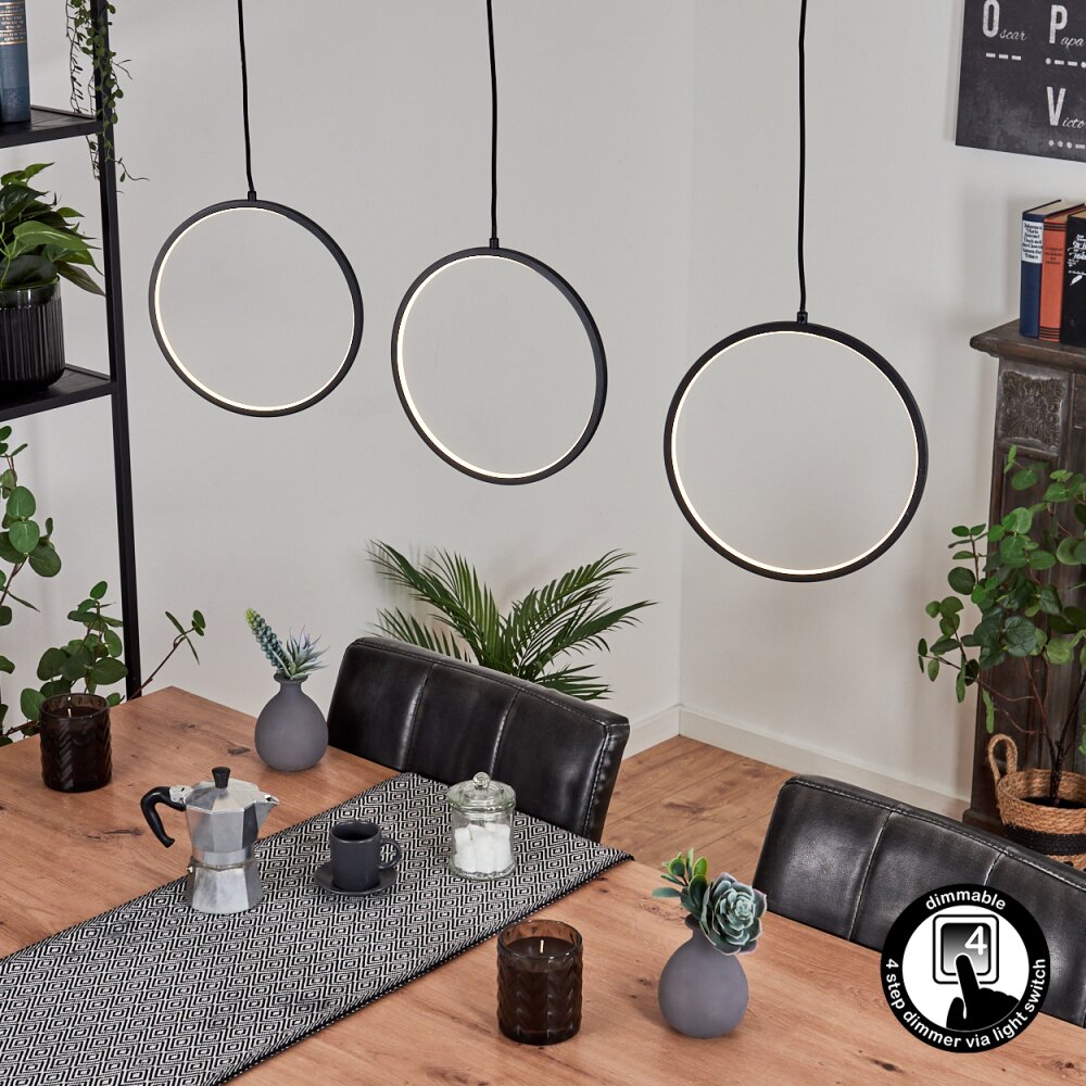 Nevogilde Lampada a Sospensione LED Nero, 1-Luce main product photo