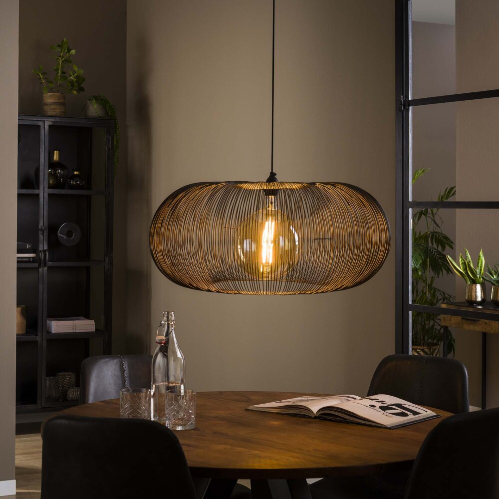 Agueda Lampada a Sospensione Marrone scuro, Nichel opaco, Nero, 1-Luce main product photo