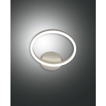 Fabas Luce Giotto Applique LED Bianco, 1-Luce