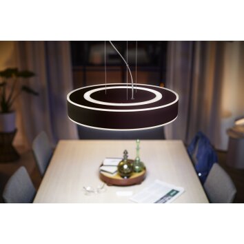 Philips Hue Enrave Lampada a Sospensione LED Nero, 1-Luce, Telecomando