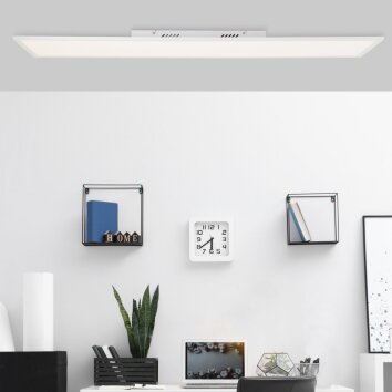 Brilliant Jacinda Plafoniera LED Bianco, 1-Luce, Telecomando