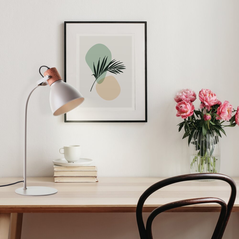 Brilliant Erena Lampada da tavolo Grigio, 1-Luce