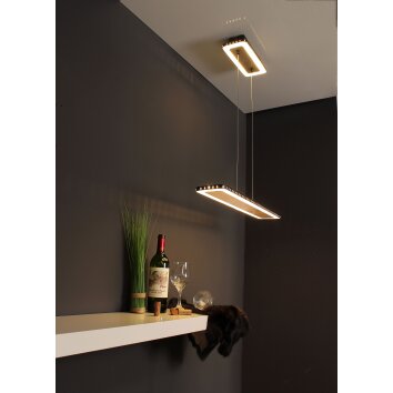 Luce Design Solaris Lampada a Sospensione LED Oro, Nero, 1-Luce