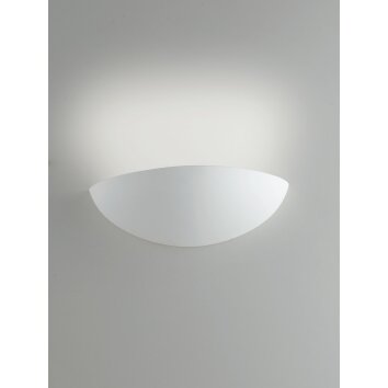 Luce Design Moritz Applique può essere dipinta con colori disponibili in commercio, Bianco, 1-Luce