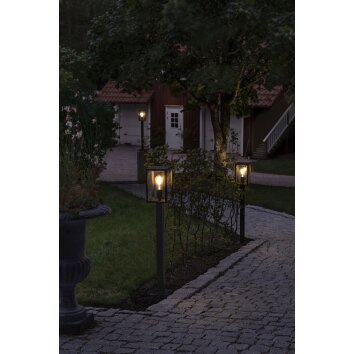 Konstsmide Carpi Lampioncino Segnapasso Nero, 1-Luce