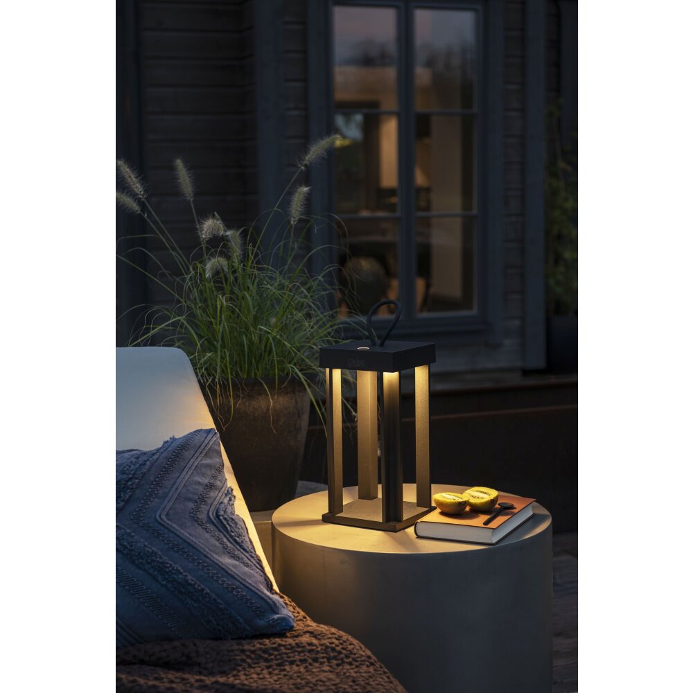 Konstsmide Cannes Lampada da tavolo LED Nero, 5-Luci main product photo