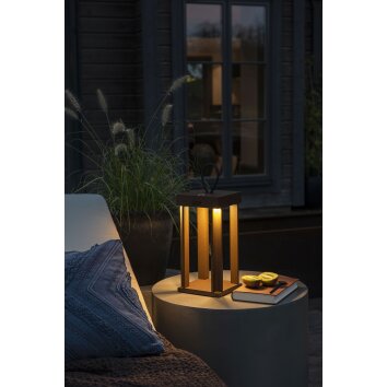 Konstsmide Cannes Lampada da tavolo LED Ruggine, 5-Luci