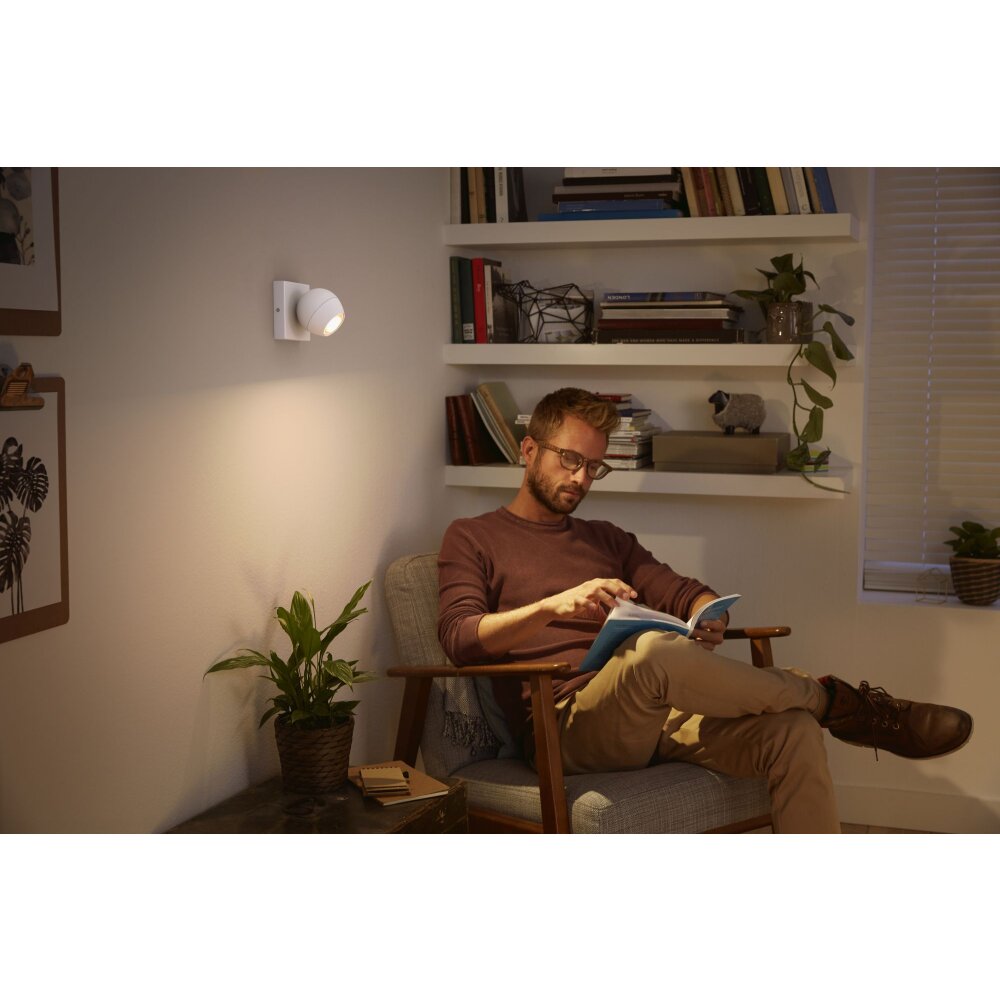 Philips Hue Buckram Plafoniera LED Bianco, 1-Luce, Telecomando main product photo