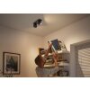 Philips Hue Buckram Plafoniera LED Nero, 2-Luci, Telecomando