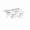 Philips Hue Buckram Plafoniera LED Bianco, 4-Luci, Telecomando