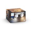 Philips Hue Buckram Plafoniera LED Bianco, 4-Luci, Telecomando