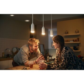 Philips Hue Devote Lampada a Sospensione LED Bianco, 1-Luce