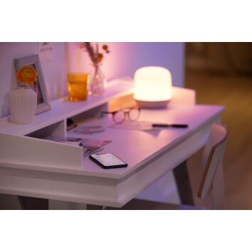 Philips WiZ Hero Lampada da tavolo LED Bianco, 1-Luce, Telecomando, Cambia colore