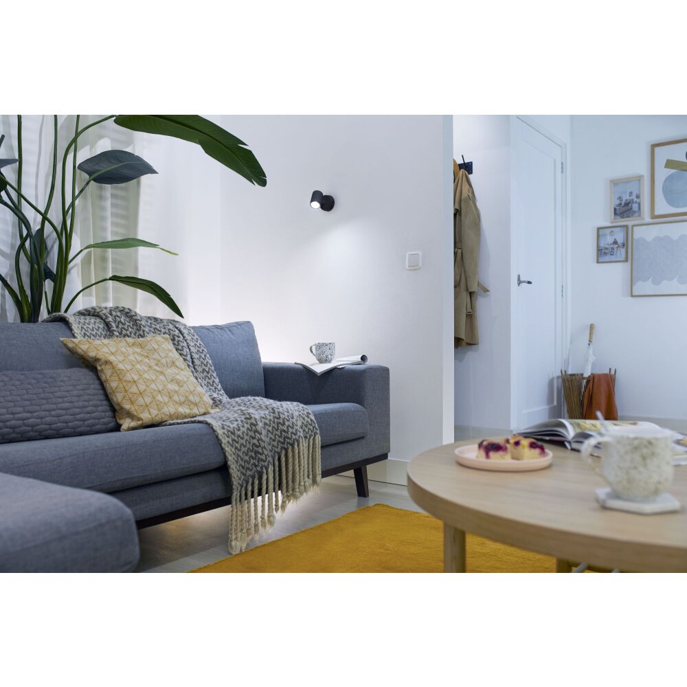 Philips WiZ IMAGEO Plafoniera LED Nero, 1-Luce, Cambia colore main product photo