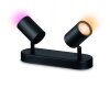 Philips WiZ IMAGEO Plafoniera LED Nero, 2-Luci, Cambia colore