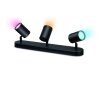 Philips WiZ IMAGEO Plafoniera LED Nero, 3-Luci, Cambia colore