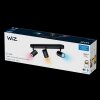 Philips WiZ IMAGEO Plafoniera LED Nero, 3-Luci, Cambia colore